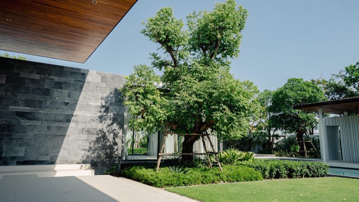landscaped gardens